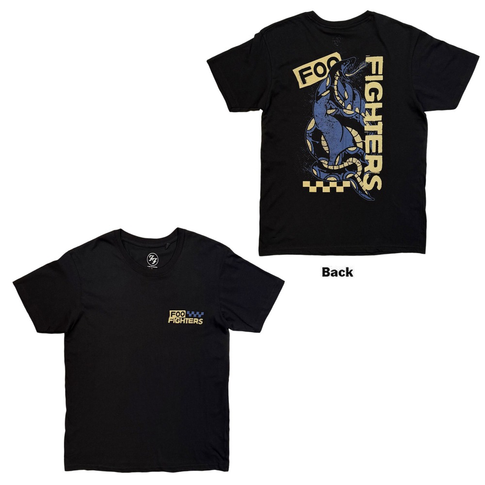 Foo Fighters - Snake Heren Tshirt - Zwart